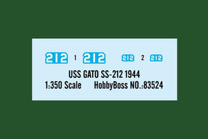 Hobby Boss 83524 US Navy Submarine &amp;quot;Little Shark&amp;quot; SS-212 1944 1/350 – image 3