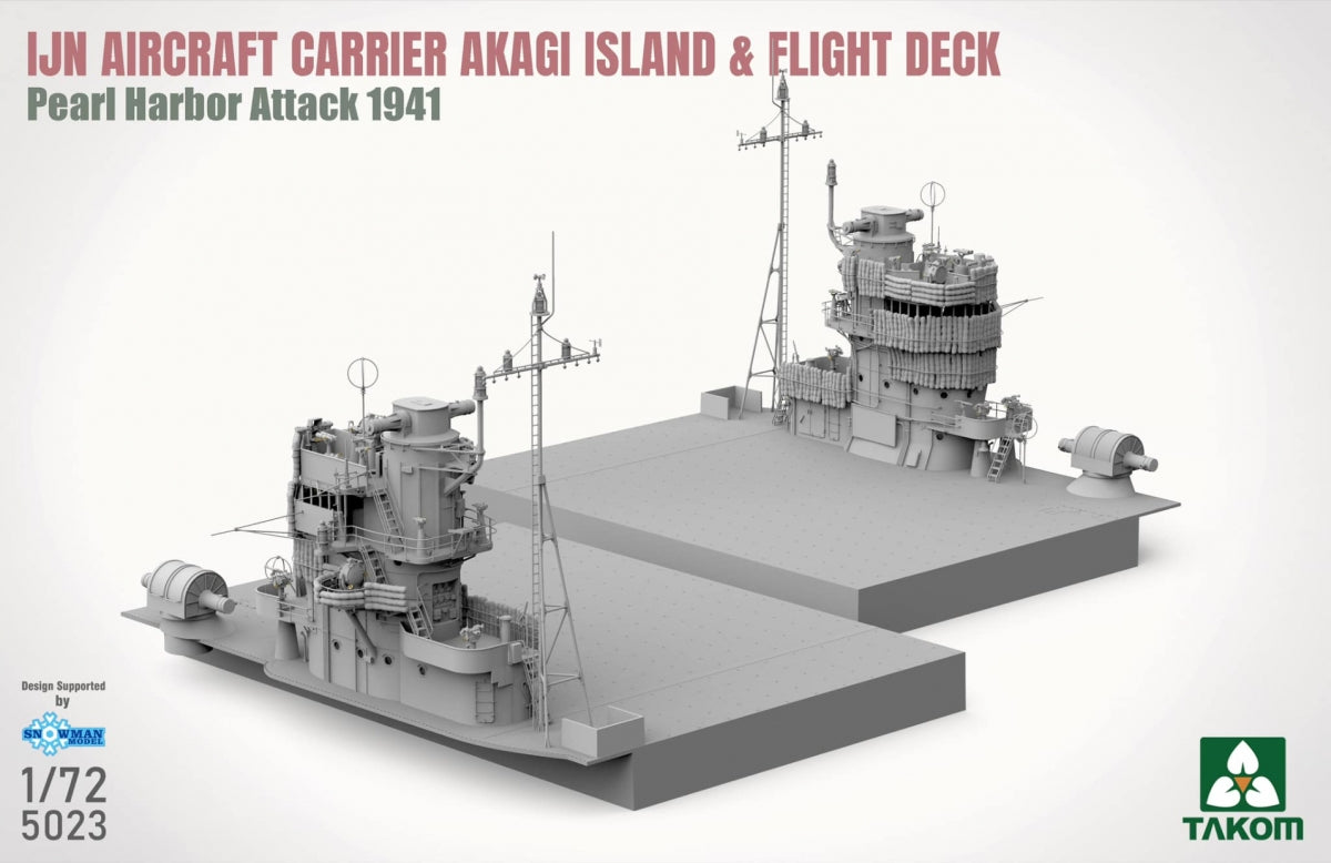 Takom 5023 IJN Aircraft Carrier Akagi - Island And Flight Deck, Pearl Harbor Attack 1941 1/72 – zdjęcie 4