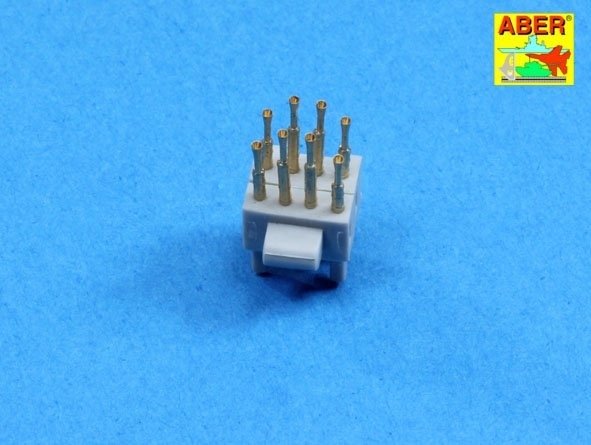 Aber 200L-06 Set of barrels for one eight-barrelled two-pounder &amp;#39;pom-pom&amp;#39; A/A gun 1/200 – immagine 3