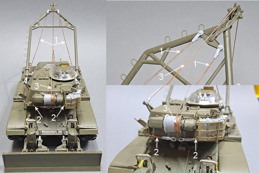Eureka XXL ER-3572 Zestaw waloryzacyjny do M728 Combat Engineer Vehicle dopasowany do AFV Club 35254 / Upgrade kit for the M728 Combat Engineer Vehicle fit to AFV Club 35254 1/35 – zdjęcie 7