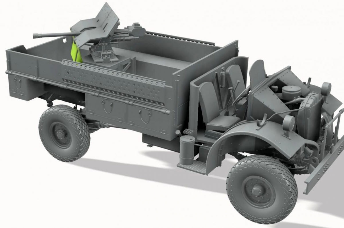 Thunder Model 35312 LRDG CMP F30 Truck w/ Ordnance 37 mm MKI Bofors Gun - Limited Bonus Edition 1/35 – zdjęcie 7