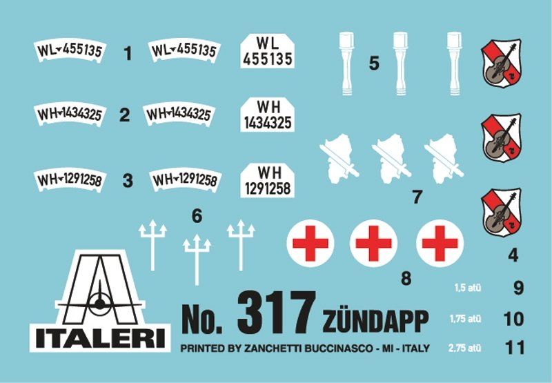 Italeri 0317 ZUNDAPP KS750 WITH SIDECAR 1/35 – zdjęcie 4