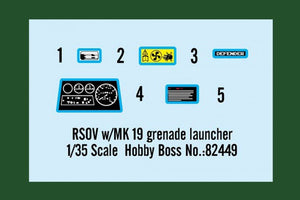 Hobby Boss 82449 RSOV w/MK 19 grenade launcher 1/35 – image 2