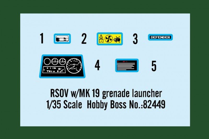 Hobby Boss 82449 RSOV w/MK 19 grenade launcher 1/35 – image 2