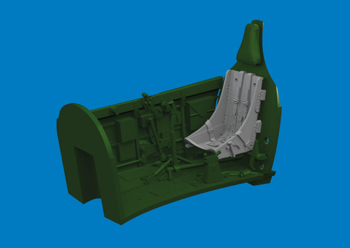 Eduard 6481065 P-40 seat w/ integral belts Type 2 PRINT Eduard 1/48 – zdjęcie 3