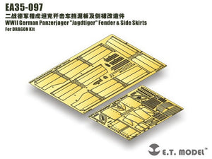 E.T. Model EA35-097 WWII German Panzerjager &amp;quot;Jagdtiger&amp;quot; Fender &amp;amp; Side Skirts For DRAGON Kit 1/35 – zdjęcie 5