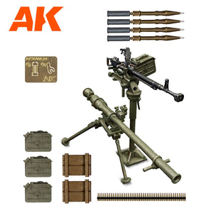 AK Interactive AK35005 INFANTRY SUPPORT WEAPONS DSHKM &amp;amp; SPG-9 1/35 – zdjęcie 2