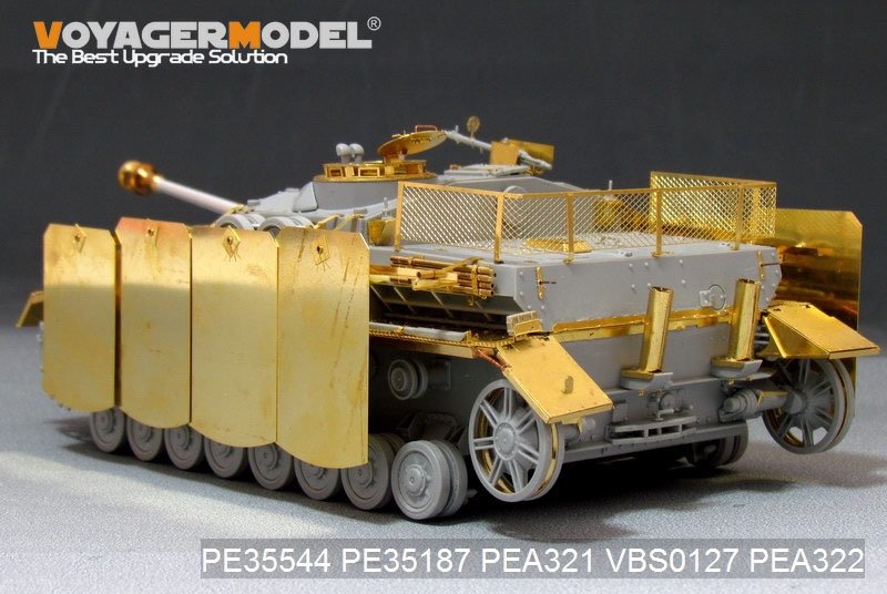 Voyager Model PEA321 WWII German StuG.IV Pivot-Mounting Swinging Type Hull Side Armor Skirts (For DRAGON) 1/35 – image 10