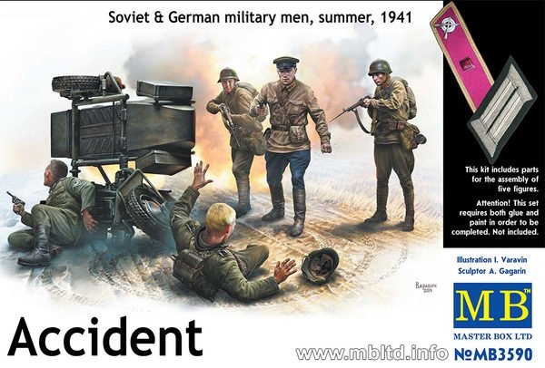 Master Box 3590 Accident. Soviet German military men summer 1941 1/35