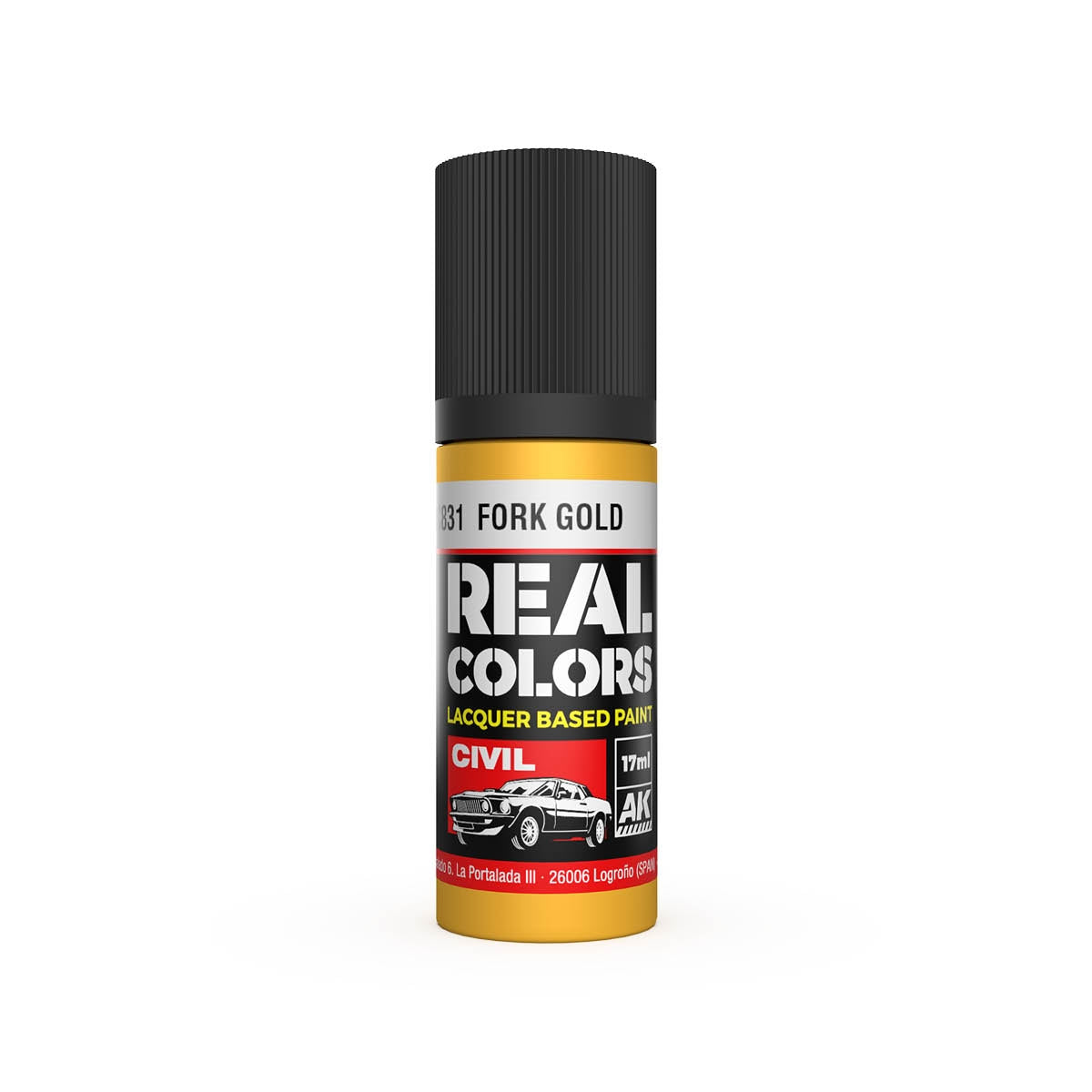 AK Interactive RC831 Fork Gold 17 ml – imagen 2