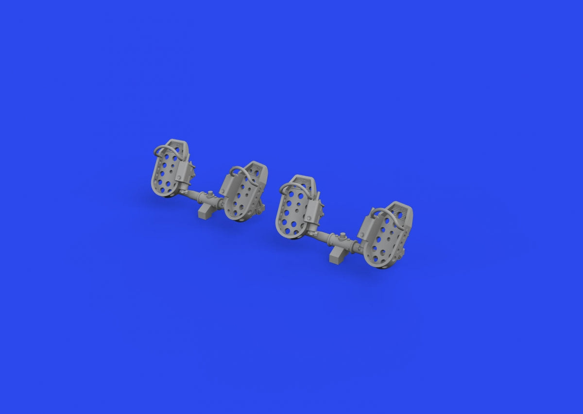 Eduard 632193 Bf 109E rudder pedals late PRINT 1/32