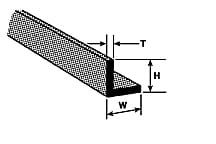 Plastruct 90002 Square &amp;quot;L&amp;quot; 1.6mm x 1.6mm x 0.5mm x 250mm (ABS) / 10 pcs. – image 2