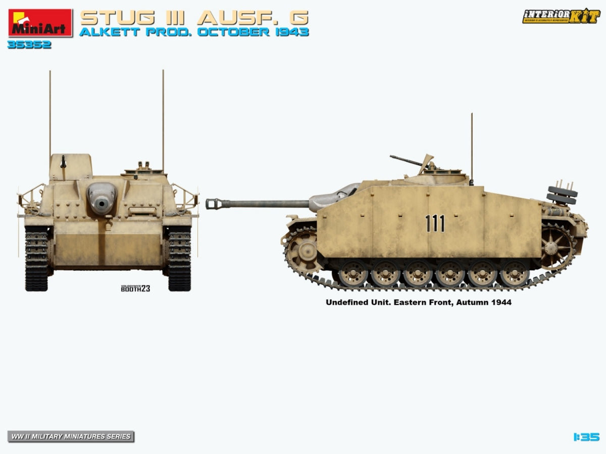 MiniArt 35352 STUG III AUSF. G ALKETT PROD. OCTOBER 1943 INTERIOR KIT 1/35 – zdjęcie 10