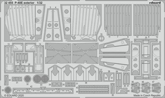 Eduard BIG33123 P-40E part II for Trumpeter 1/32 – zdjęcie 4