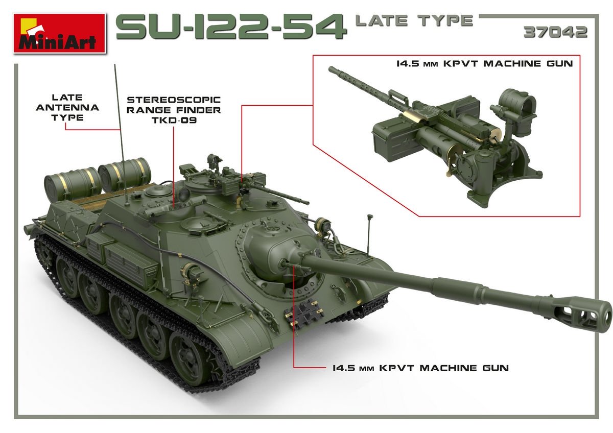 MiniArt 37042 SU-122-54 LATE TYPE 1/35 – immagine 9