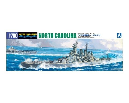 Aoshima 04600 CUIRASSÉ DE L'US NAVY NORTH CAROLINA 1/700