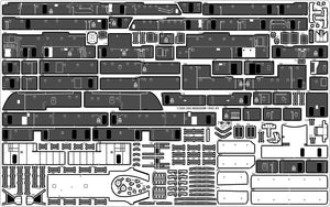 Pontos 37026FB USS BB-63 Missouri 1945 Advanced Detail Up Set (Deck Blue 20B stained wooden deck) 1/350 – zdjęcie 15