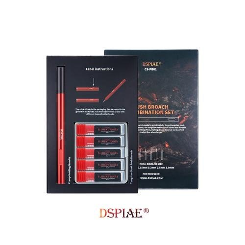 DSPIAE CS-PB01 PUSH BROACH COMBINATION SET / Zestaw do grawerowania – zdjęcie 6