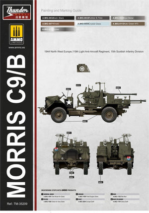 Thunder Model 35209 Morris Bofors C9/B Late The Iconic British WWII Gun Truck 1/35 – zdjęcie 13