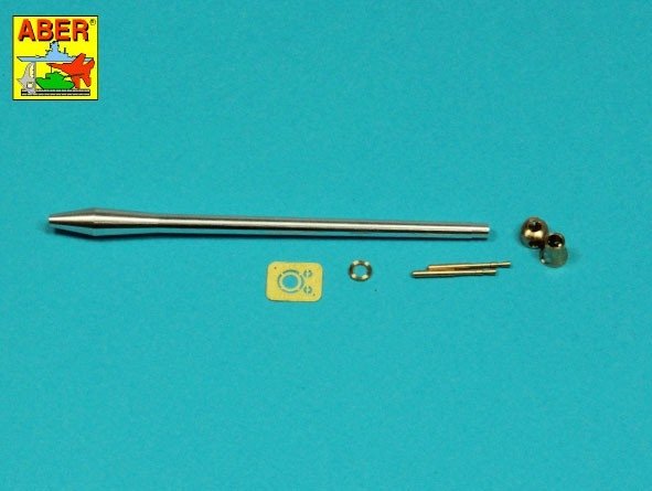 Aber 35L-332 76.2 mm (3 inch) 17 pounder Mk. II barrel with muzzle brake for A34 COMET tank 1/35 – image 8