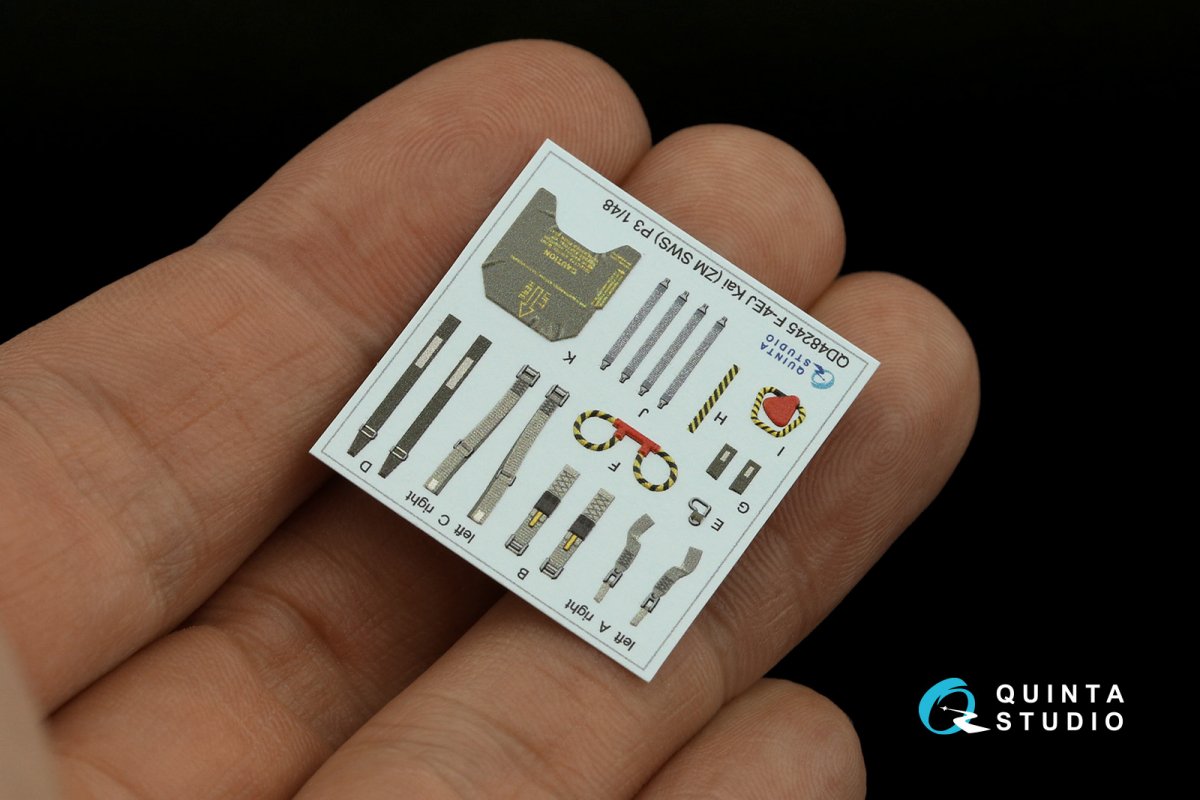Quinta Studio QD48245 F-4EJ Kai 3D-Printed &amp;amp; coloured Interior on decal paper (ZM SWS) 1/48 – zdjęcie 17