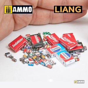 Liang 0412 3D-Print Model Soda Cans + Cardboard Boxes 2000s-2020s 1/35 – zdjęcie 9