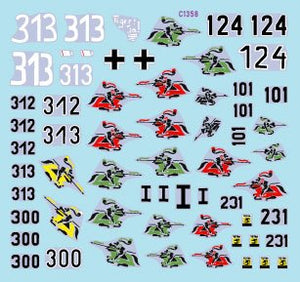 Star Decals 35-C1358 s.Pz.Abt. 505 1943-44 Tiger I on Eastern front 1944-45. Early and mid production Tiger I and Befehls-Tiger 1/35 – imagen 3