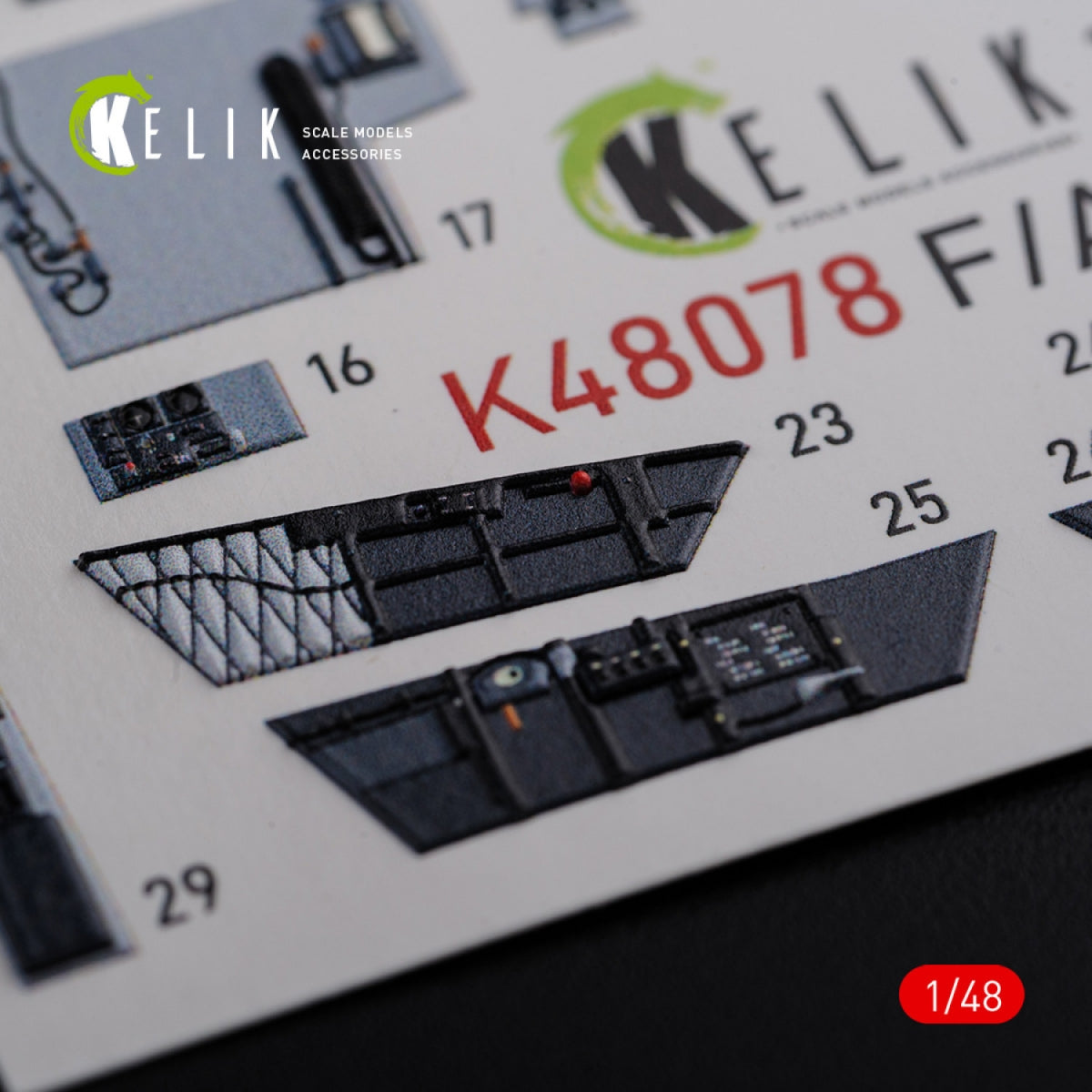 KELIK K48078 F/A-18F Super Hornet interior 3D decals for MENG kit 1/48 – zdjęcie 5