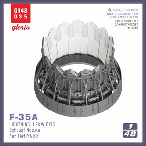 Gloria GR48035 F-35A Exhaust Nozzle TAMIYA 1/48 – image 2