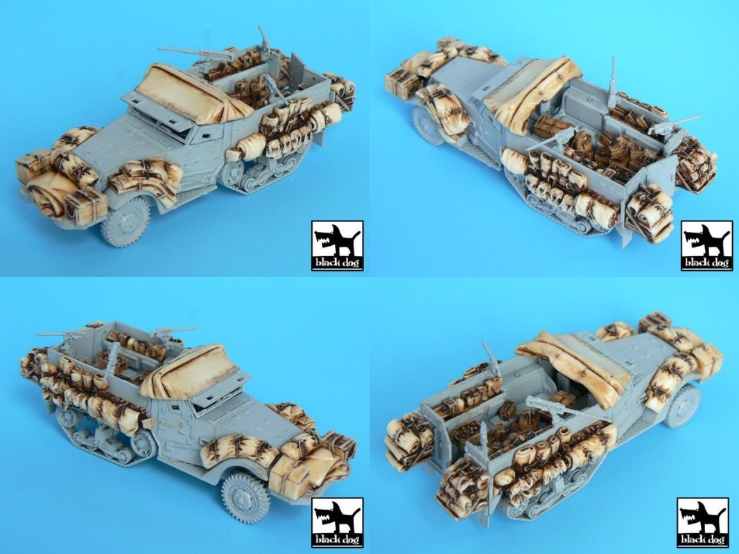 Black Dog T72016 M3 Half Track + amphibian vehicle for Trumpeter 1/72 – zdjęcie 4