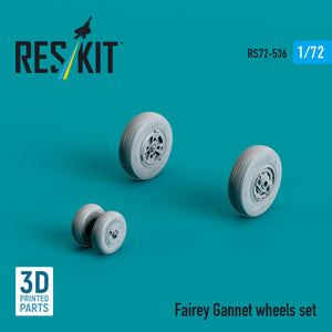 RESKIT RS72-0536 Fairey Gannet wheels set (3D Printed) 1/72 – zdjęcie 3
