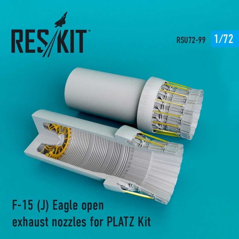 RESKIT RSU72-0099 Buses d'échappement ouvertes pour F-15 J Eagle Platz 1/72 