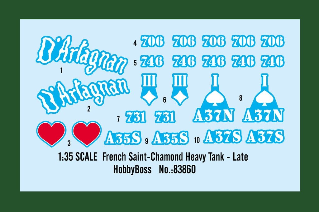 Hobby Boss 83860 French Saint-Chamond Heavy Tank - Late 1/35 – zdjęcie 3