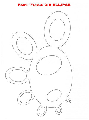 Paint Forge PFST018M STENCIL - ELLIPSE – image 2