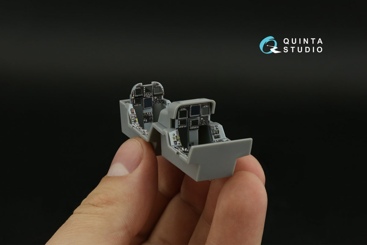 Quinta Studio QDS-48374 F/A-18F early 3D-Printed &amp;amp; coloured Interior on decal paper (Hobby Boss) (small version) 1/48 – zdjęcie 3