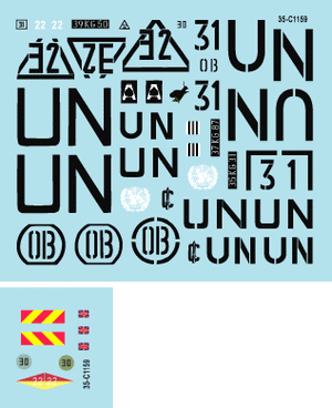 Star Decals 35-C1159 Balkan Peacekeepers # 8. White Warriors 1/35 – immagine 2