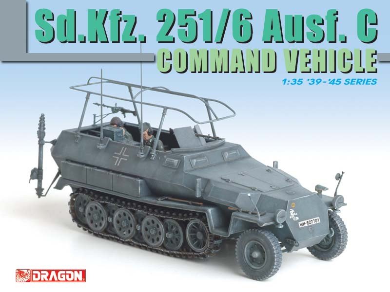Dragon 6206 Sd.Kfz. 251/6 Ausf. C Command Vehicle 1/35 – zdjęcie 2