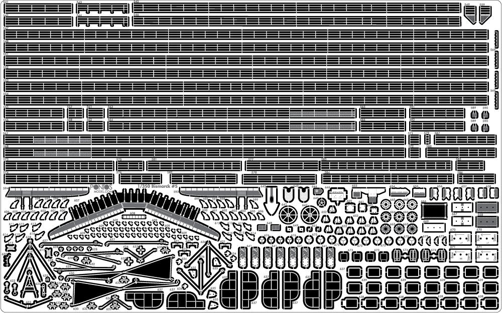 Pontos 35022F1 BISMARCK 1941 Detail Up Set 1/350 – zdjęcie 21