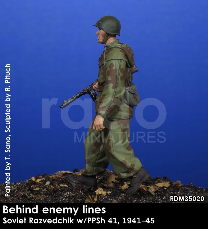 RADO Miniatures RDM35020 Soviet Razvedchik w/PPSh 41, (1941-45) 1/35 – zdjęcie 3