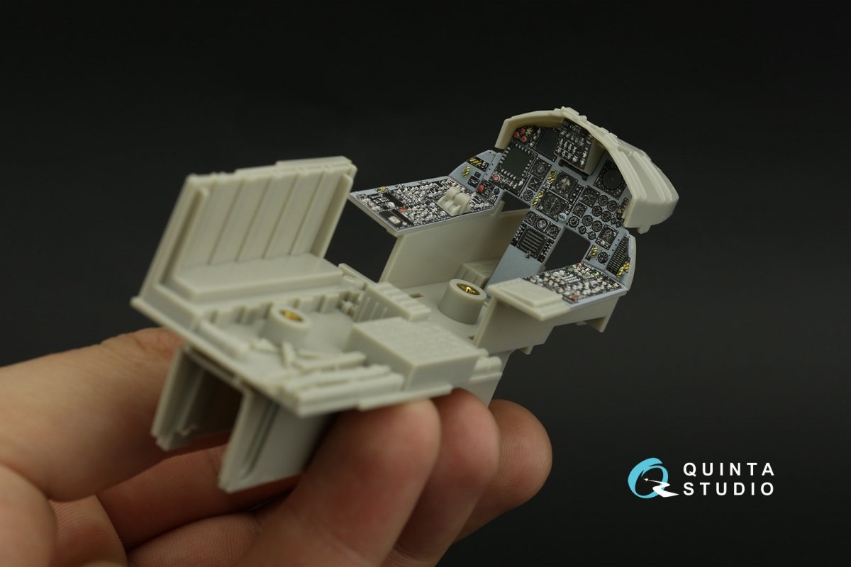 Quinta Studio QDS-32157 F-15C Late/F-15J late 3D-Printed &amp;amp; colored Interior on decal paper (Tamiya) (small version) 1/32 – image 3