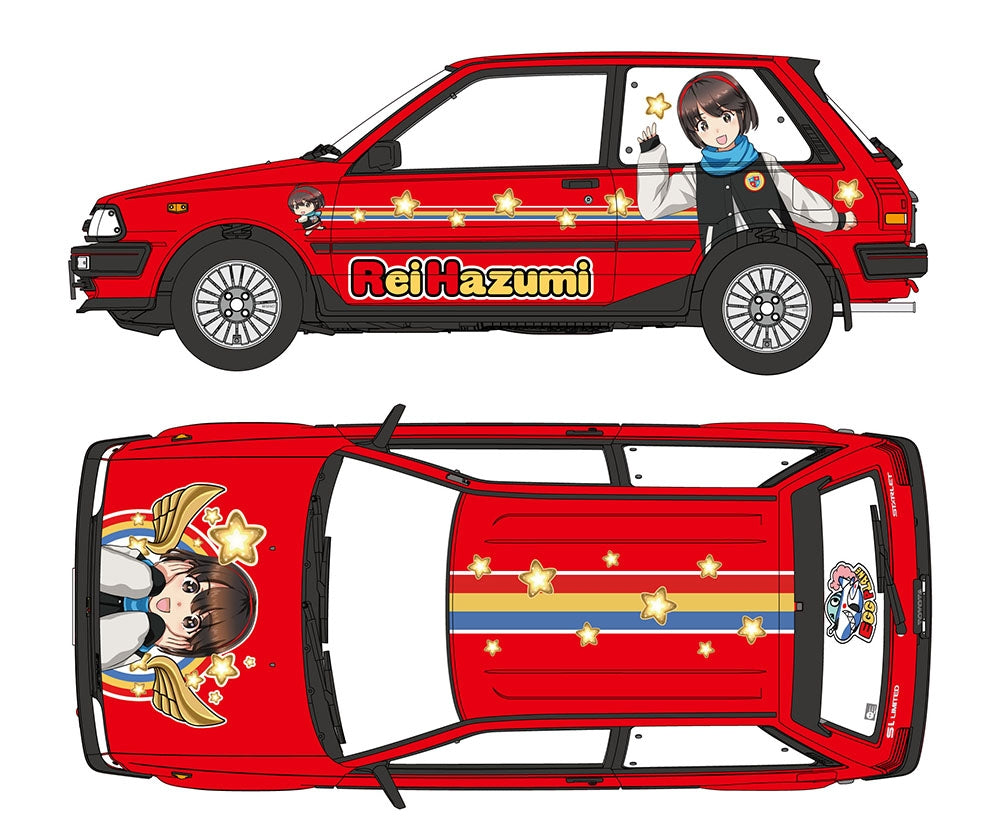 Hasegawa SP633 Toyota Starlet EP71 &amp;quot;Rei Hazumi&amp;quot; w/ Figure 1/24 – zdjęcie 8