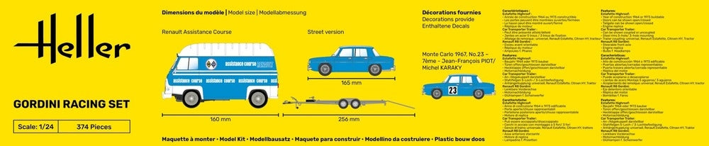 Heller 50328 Gordini Racing Set 1/24 – zdjęcie 5