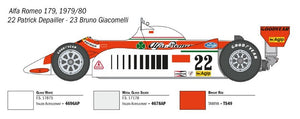 Italeri 4704 ALFA ROMEO 179 - 179C 1/12 – immagine 15