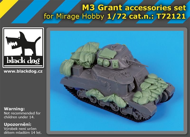 Black Dog T72121 M 3 Grant accessories set for Mirage Hobby 1/72 – immagine 6