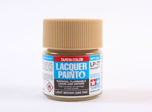TAMIYA 82177 Lacquer Paint LP-77 Light Brown DAK 1942 10ml – zdjęcie 3