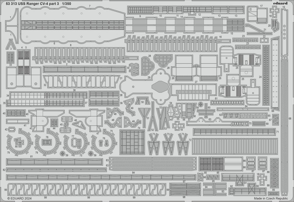 Eduard BIG5374 USS Ranger CV-4 TRUMPETER 1/350 – zdjęcie 4