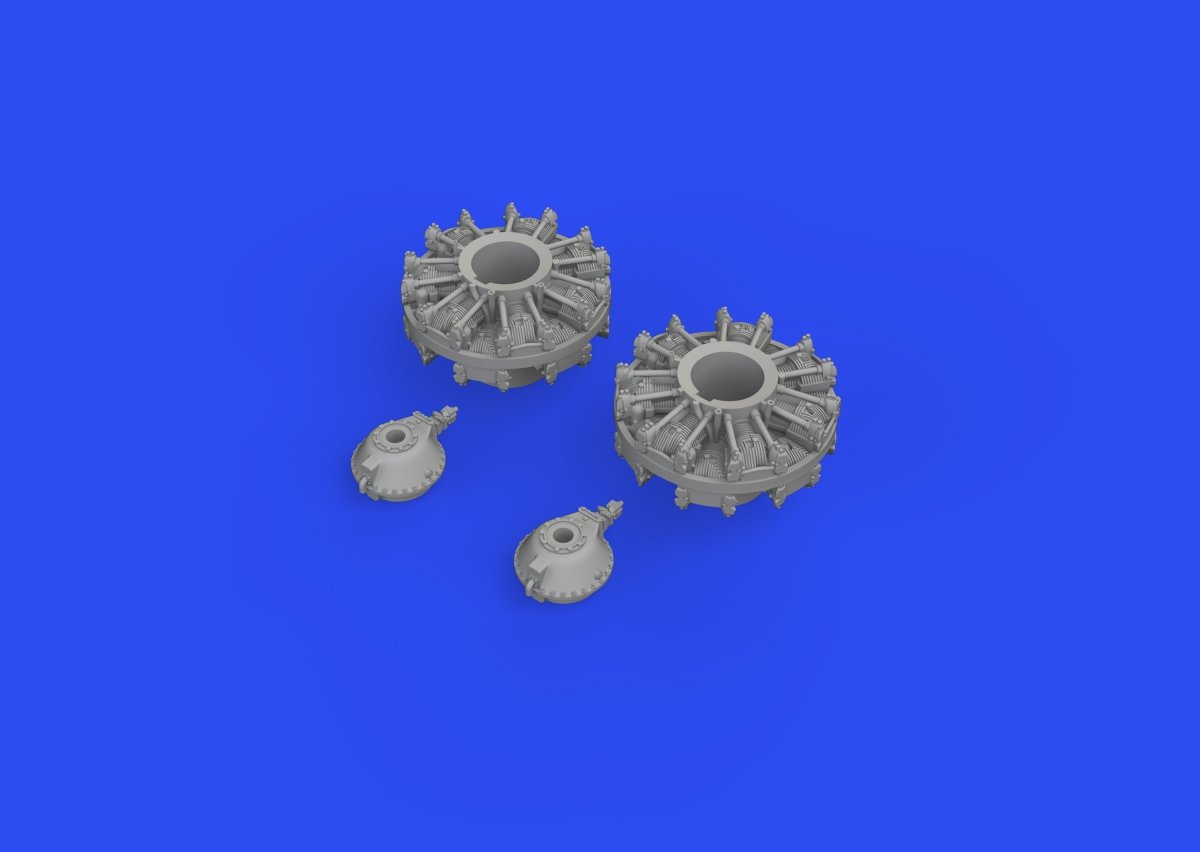 Eduard 672275 B-25J engines EDUARD/HASEGAWA 1/72 – zdjęcie 4