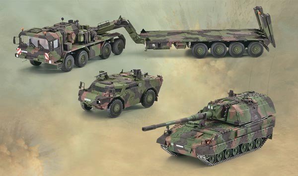 Revell 03204 SLT50-3 Elefant mit Sa.Anh.52t &amp;amp; PzH2000 &amp;amp; Fennek 1/72 – zdjęcie 2