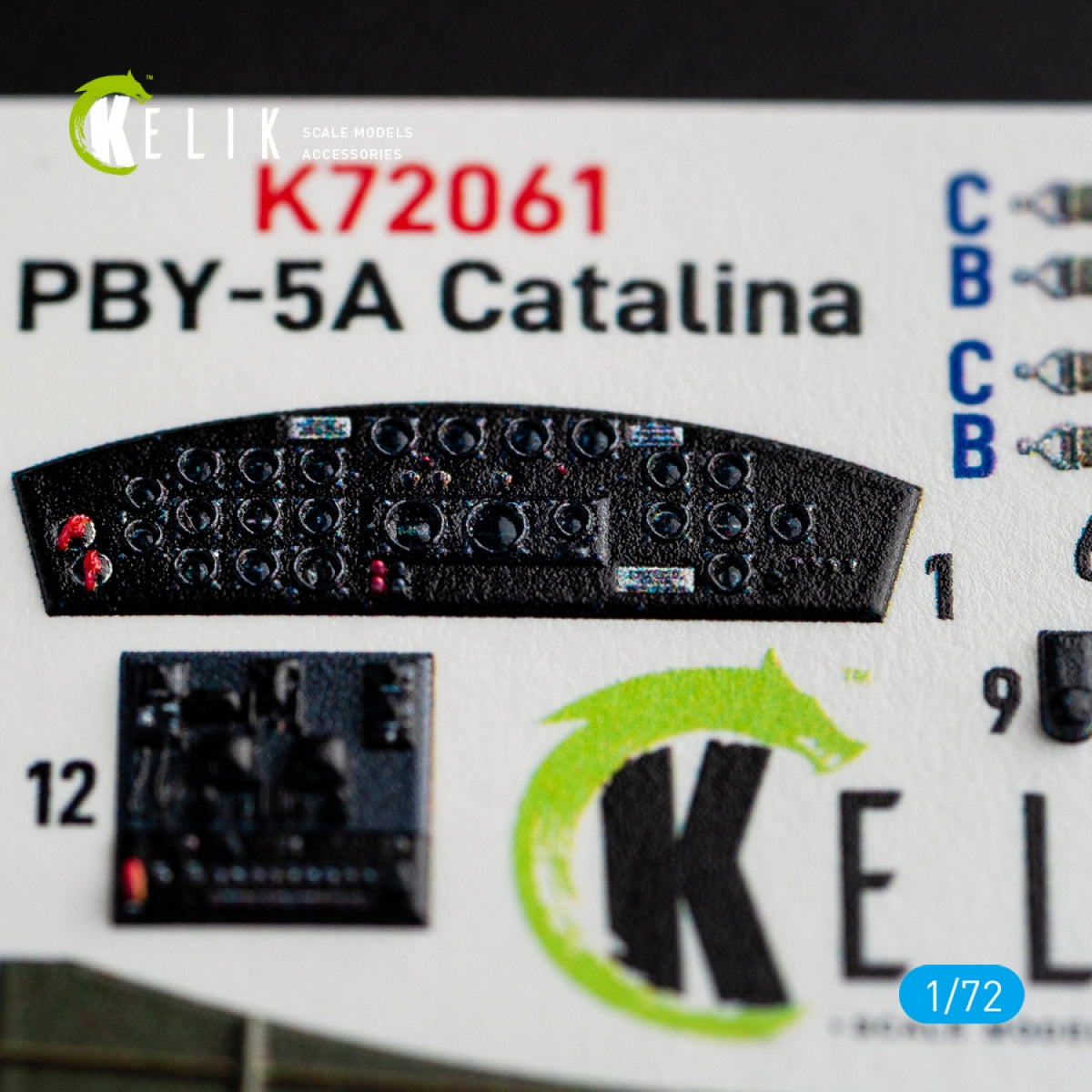 KELIK K72061 PBY-5A CATALINA INTERIOR 3D DECALS FOR TAMIYA KIT 1/72 – zdjęcie 5