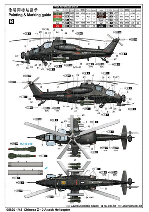 Trumpeter 05820 Chinese Z-10 Attack Helicopter 1/48 – image 5